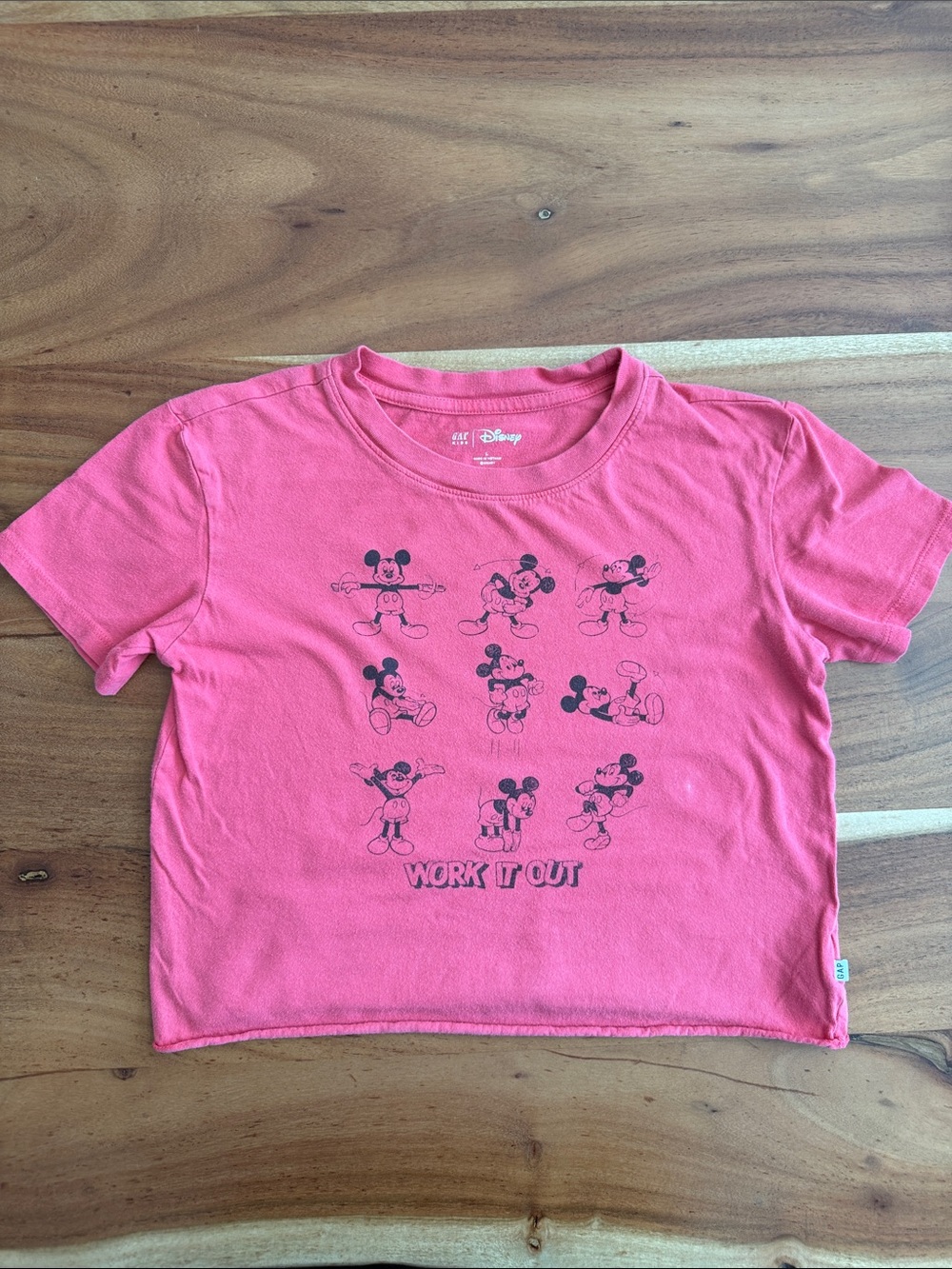 GAP Disney Pink Mickey Mouse Graphic Tee